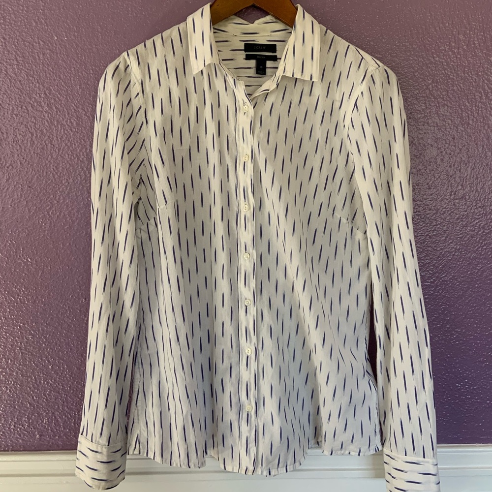 J Crew Perfect Button Down Shirt